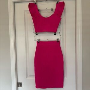 Pink Women's Skirt Set